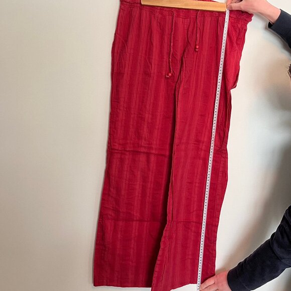 Billabong. Beach Cover Up Pants. Light Red. Tie Front. Size Medium. Womens. - Picture 4 of 10